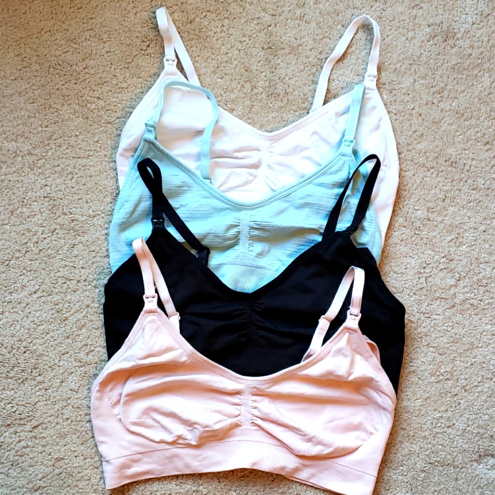 Set of four Motherhood Maternity nursing bras